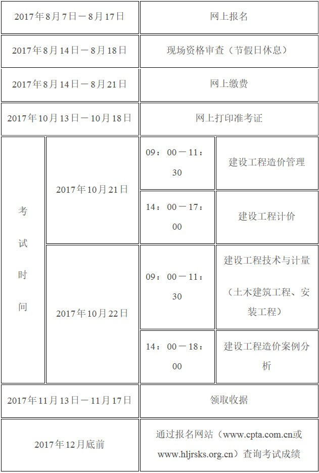 黑龍江2017年造價(jià)工程師考試資格審核時(shí)間.jpg